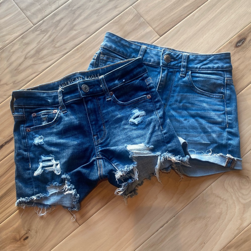 Set of American Eagle jean shorts